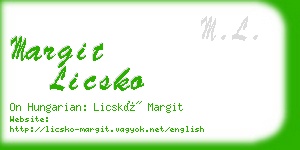 margit licsko business card